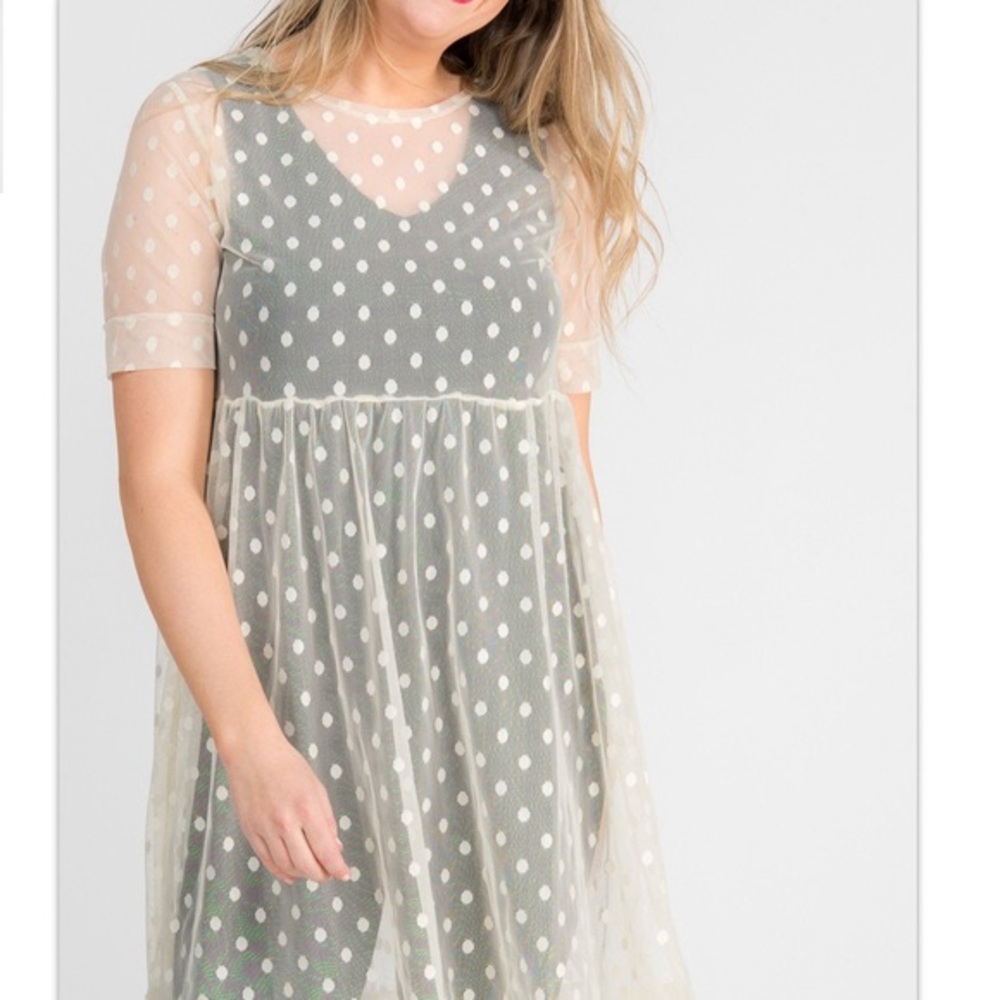 Agnes & Dora Short Mesh Easy Dress (Small)